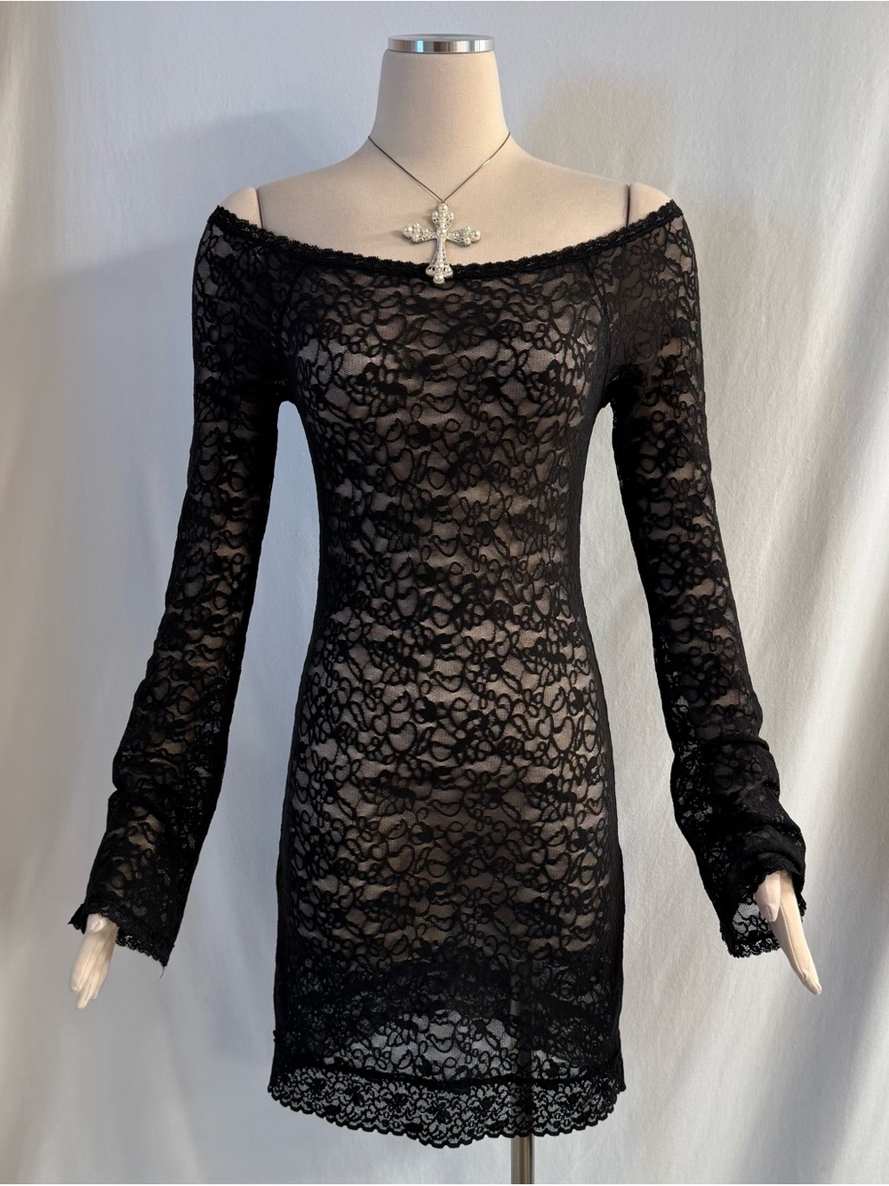 Victoria's Secret Black Lace Mini Dress